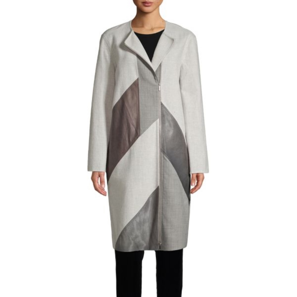 NWOT Lafayette 148 New York Rue Atrium Double-Face Coat